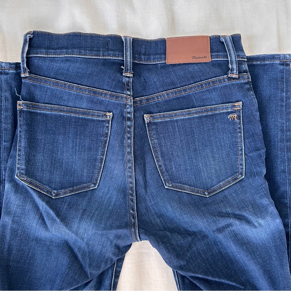 MADEWELL High Rise Dark Wash Skinny Jeans - Picture 2 of 9